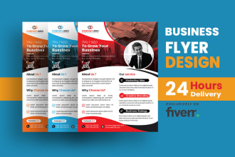 design creative digital one pager advertising awesome business flyer in 8 hours