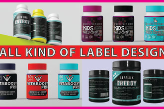 professional product packaging and custom label design