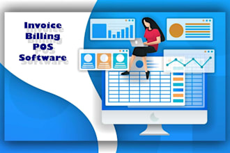develop invoiceing, billing, stock inventory, pos  software,  MLM software