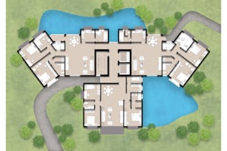render site plans, master plans, architectural plans