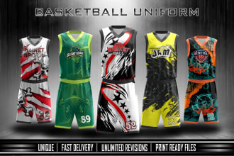 design basketball sublimation jersey or uniform