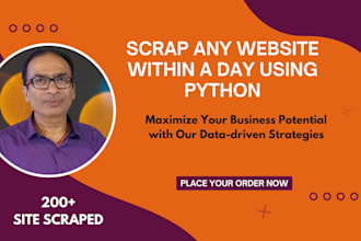 be your python web scraper and product scraping expert