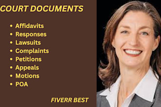 be your civil litigation lawyer and help you write petitions, lawsuits, motions