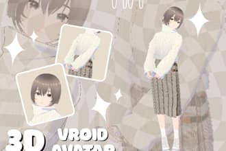 do a vroid 3d character for you