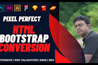 convert figma to HTML PSD to HTML xd to HTML and bootstrap