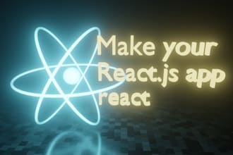 make your react js app react
