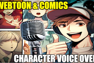 voice your webtoon, webcomic, graphic novel