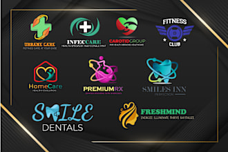 medical, hospital, health, clinic, dental, yoga, gym logo