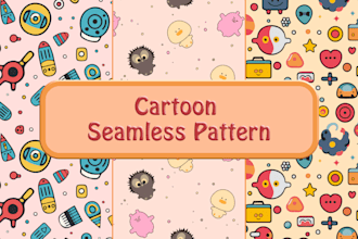 design vector seamless repeat pattern in a unique style