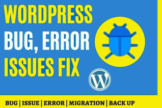 wordpress bug fixing in some hours