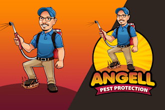 do custom cartoon logo, cartoon character, or mascot design