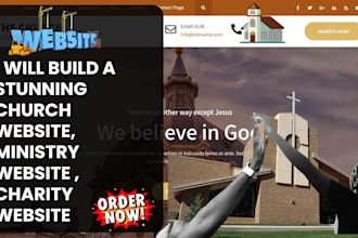 build or redesign a professional wordpress website for your church