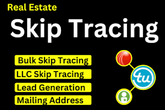 do real estate skip tracing by using tloxp,lexisnexis