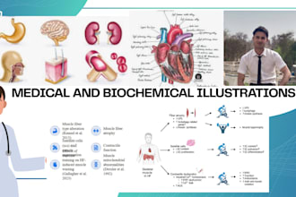 do eye catching medical and biochemical illustrations