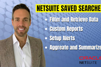 create netsuite saved searches for sales inventory or financial reporting