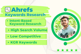 do intent based keyword research and competitors analysis