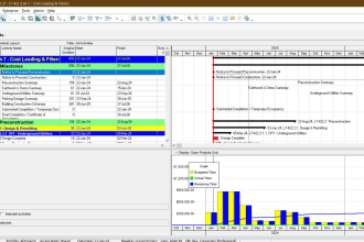 provide construction schedule, gantt chart using primavera