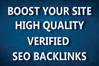 boost your site with verified SEO backlinks