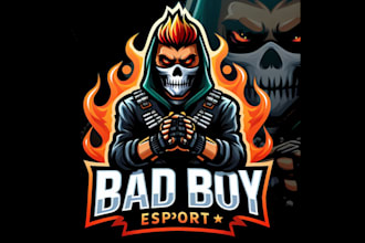 make different bad boy mascot logo design with express delivery