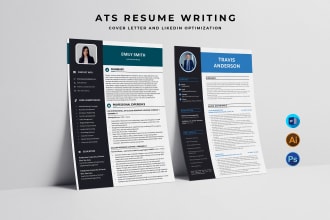 write and design ats resume, CV and cover letter in 24 hours