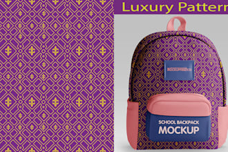 design unique seamless, luxury monogram pattern