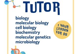 be online tutor for molecular biology and microbiology