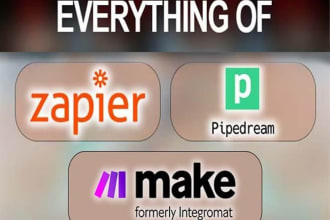 do automation with zapier, pipedream, integration