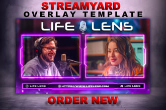 create streamyard overlay for your live streaming