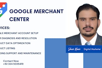 setup google merchant account and fix errors