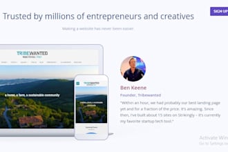 design or redesign weebly strikingly and squarespace website ecommerce store