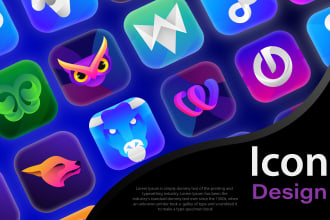 design modern and attractive app icon logo