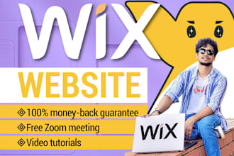 design or redesign a wix website, wix landing page, custom wix development