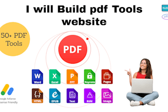 build all pdf tools website like smallpdf