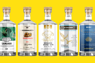 do logo,label,packaging for whiskey,wine,cocktail,mead,blanco,tequila,alcohol