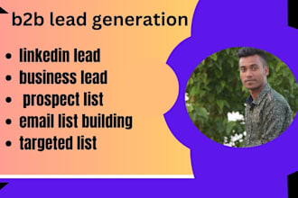 do b2b lead generation and email list buliding