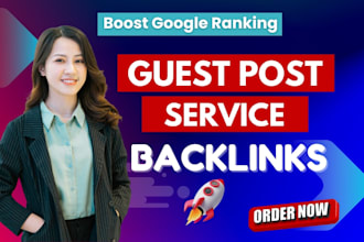 write and publish guest post on high da DR site SEO backlink