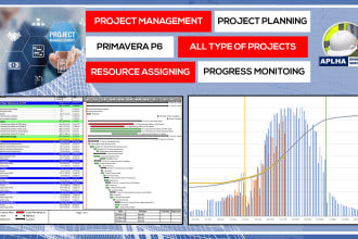 prepare primavera p6 project schedule