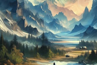 paint landscape watercolor painting