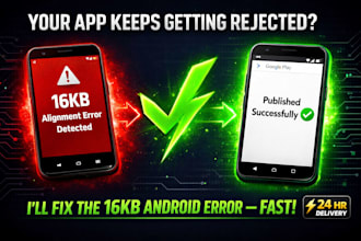 fix android 16kb page alignment issue, ndk build error, play store rejection