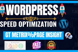 optimize wordpress website speed, improve load time, fix core web vitals