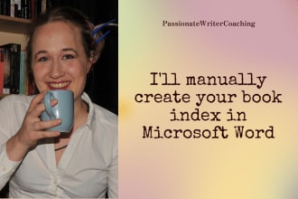manually create an index for your nonfiction manuscript