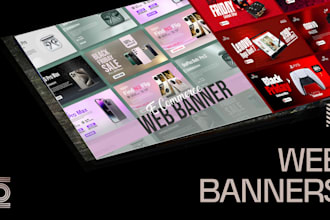 create custom website banner, banner ads, website images