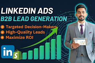 setup and manage high converting linkedin ads for b2b lead generation