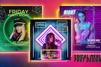 event flyers design social media post facebook instagram