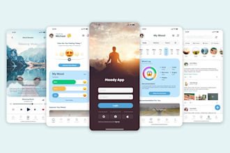 design a modern mobile app UI UX in figma