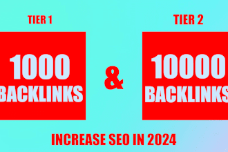 boost 1000 tier 1 and 10k tier 2 SEO backlinks using money robot