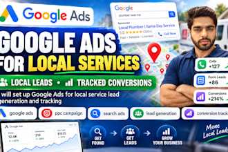 set up google ads for local service lead generation and tracking