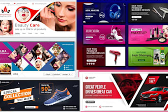 design facebook cover, linkedin, twitter, youtube banner, web banner fb banner