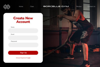 create a gym, yoga, fitness, workout sports, wellness, golf club website