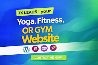 build a modern gym or fitness website with booking and membership